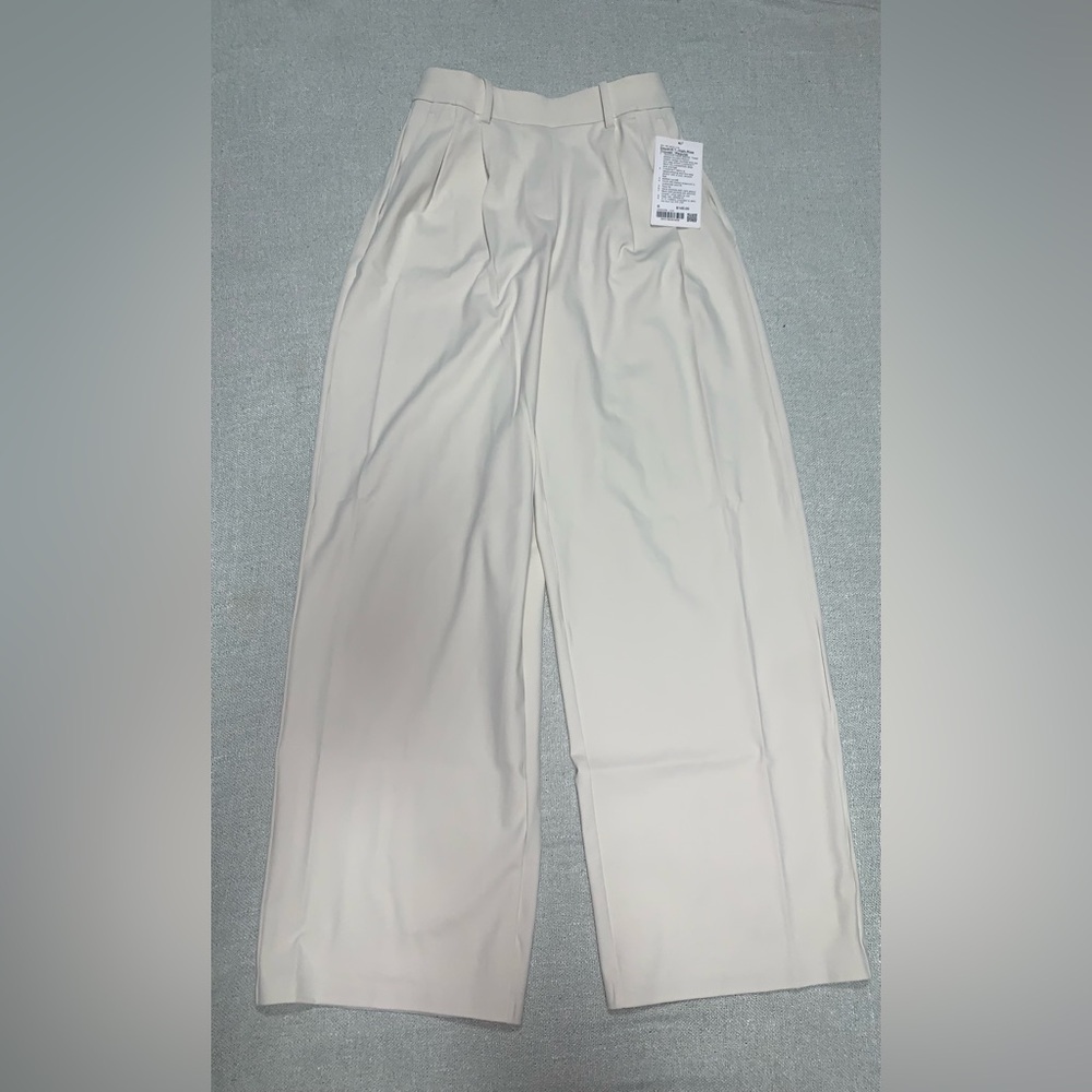 lululemon athletica Wide Leg Pants in Light Cream